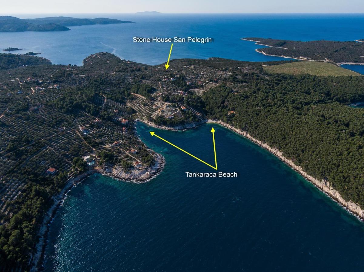 Vila Stone House San Pelegrin Vela Luka Exteriér fotografie